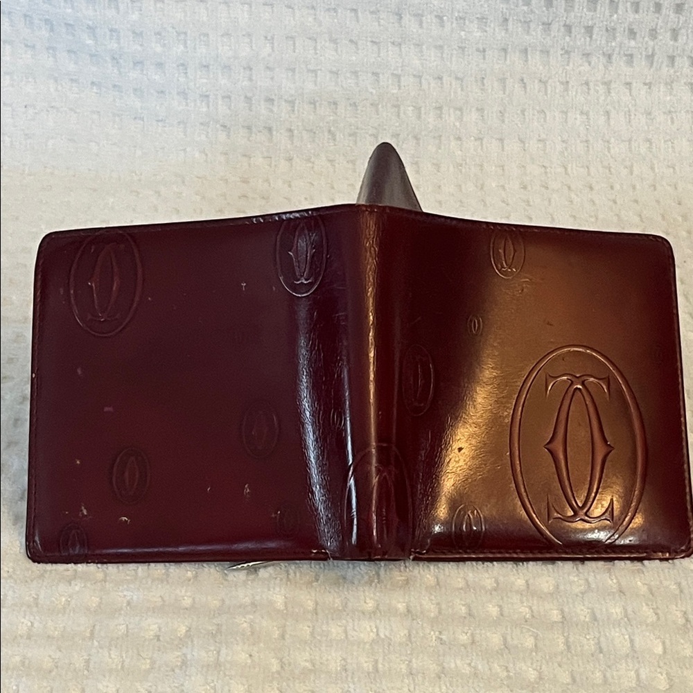 Cartier Bifold Wallet Happy Birthday Bordeaux Patent Leather - Picture 11 of 14